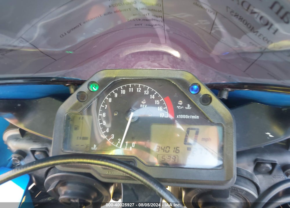 2003 HONDA CBR600 RR VIN: JH2PC37093M008857
