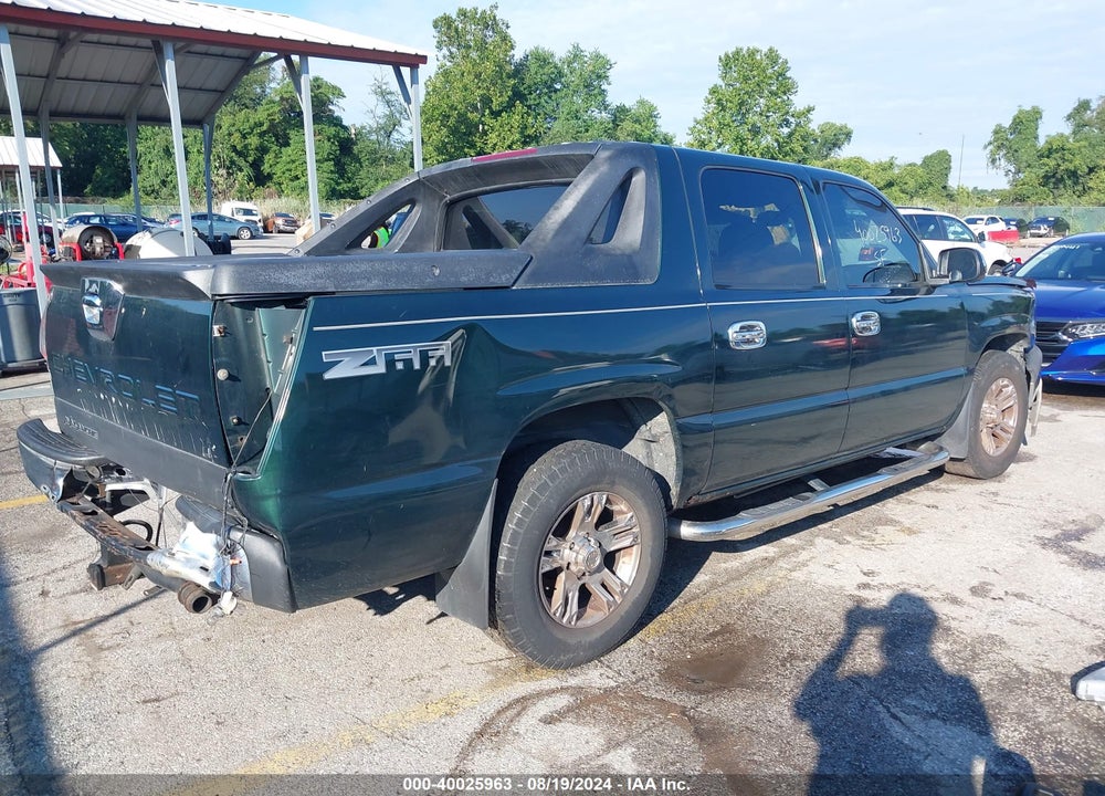 2004 CHEVROLET AVALANCHE 1500 VIN: 3GNEC12T94G115537