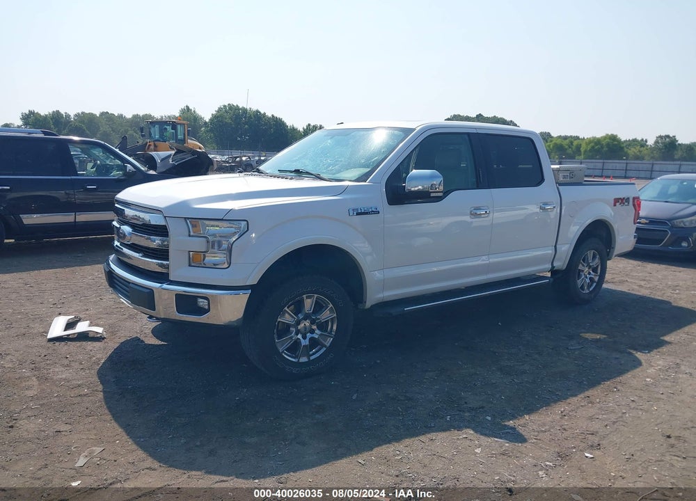 2015 FORD F-150 LARIAT VIN: 1FTEW1EF5FKE38632