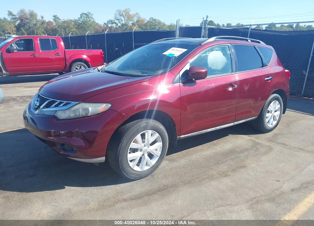 2011 NISSAN MURANO SV VIN: JN8AZ1MWXBW155903