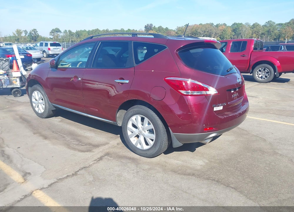 2011 NISSAN MURANO SV VIN: JN8AZ1MWXBW155903