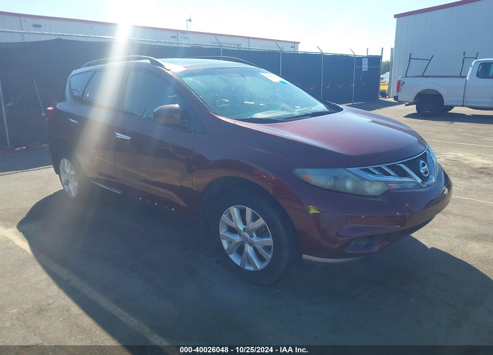 2011 NISSAN MURANO SV VIN: JN8AZ1MWXBW155903