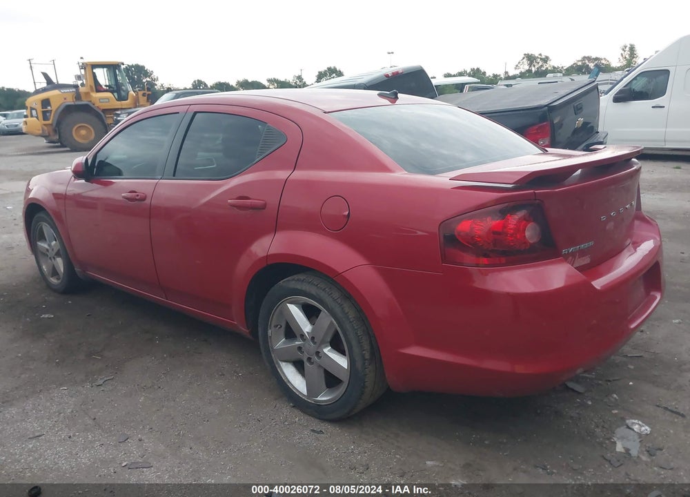 2011 DODGE AVENGER LUX VIN: 1B3BD2FG8BN583809