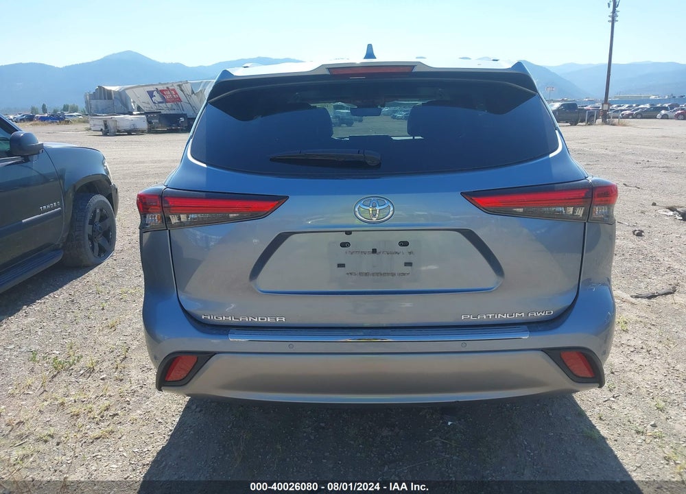 2022 TOYOTA HIGHLANDER PLATINUM VIN: 5TDFZRBH6NS216818