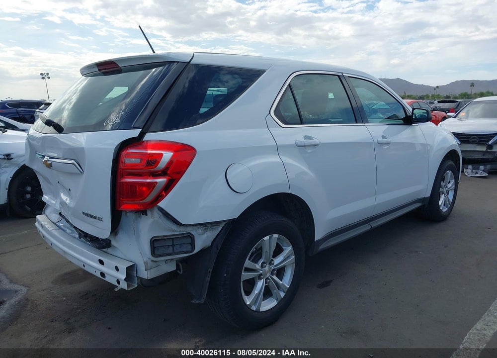 2016 CHEVROLET EQUINOX LS VIN: 2GNALBEK3G1137585