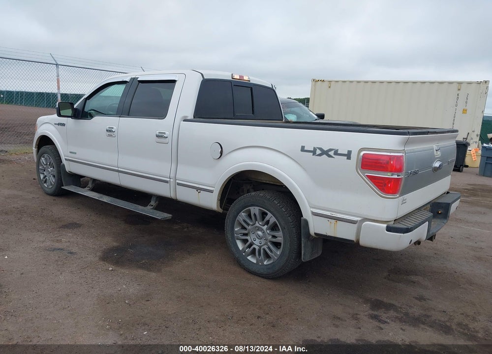 2012 FORD F-150 PLATINUM VIN: 1FTFW1ETXCFA72309