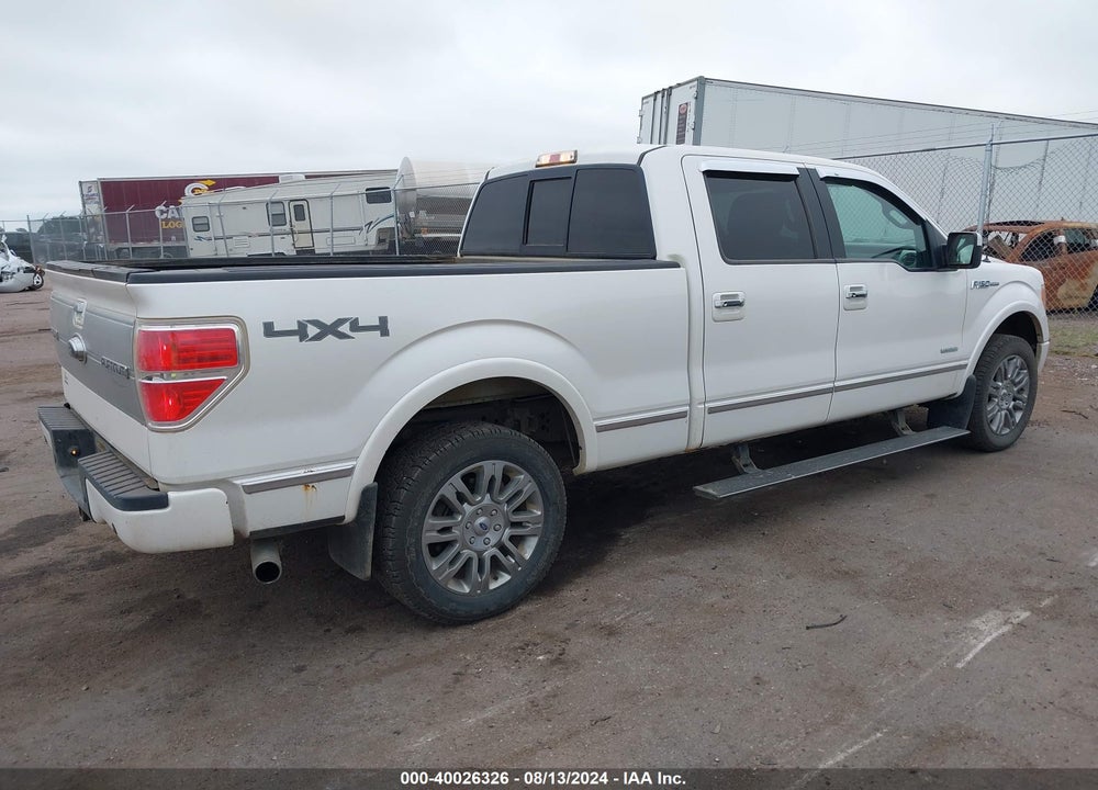 2012 FORD F-150 PLATINUM VIN: 1FTFW1ETXCFA72309