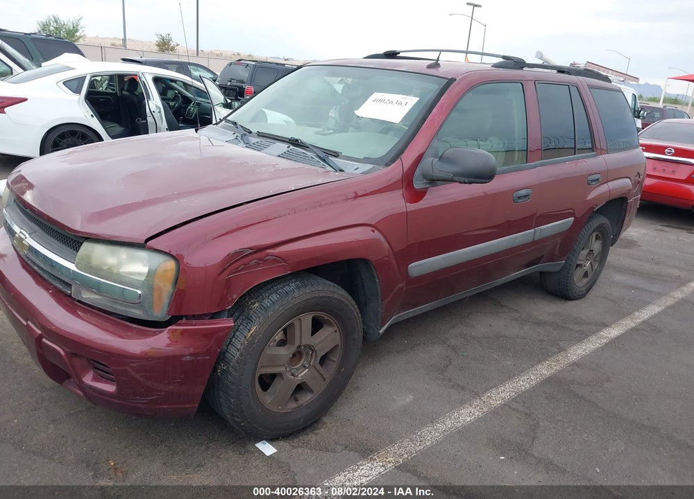 2005 CHEVROLET TRAILBLAZER LS VIN: 1GNDS13S152345183