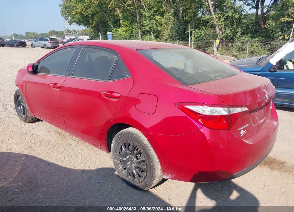 2015 TOYOTA COROLLA LE VIN: 5YFBURHE9FP222665