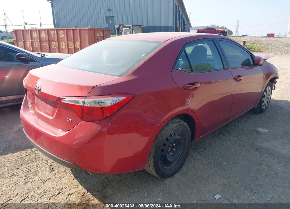 2015 TOYOTA COROLLA LE VIN: 5YFBURHE9FP222665