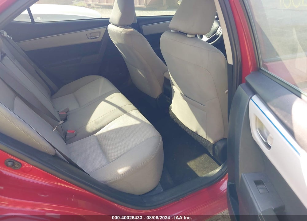 2015 TOYOTA COROLLA LE VIN: 5YFBURHE9FP222665