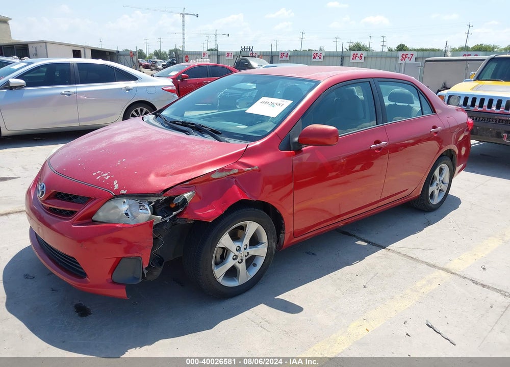 2011 TOYOTA COROLLA LE VIN: 2T1BU4EE7BC576783