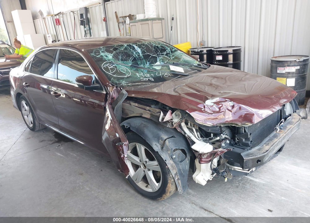 2013 VOLKSWAGEN PASSAT 2.5L SE VIN: 1VWBP7A31DC086409