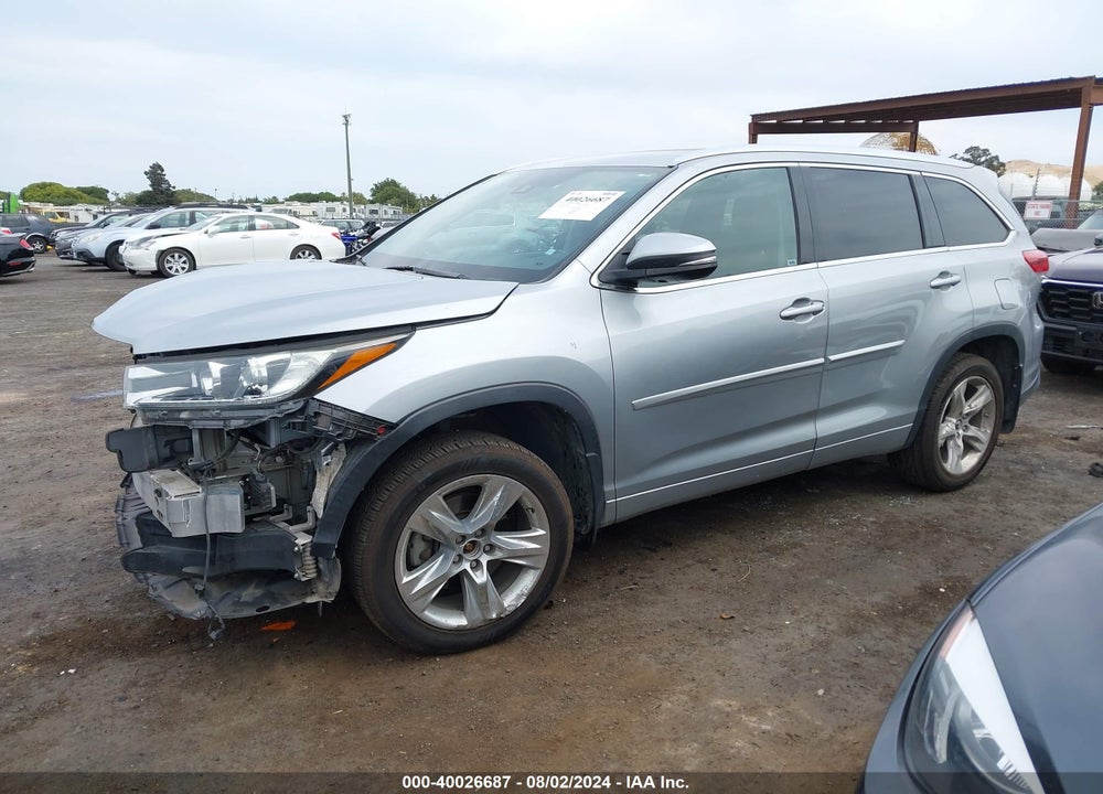 2017 TOYOTA HIGHLANDER LIMITED VIN: 5TDDZRFH9HS468651