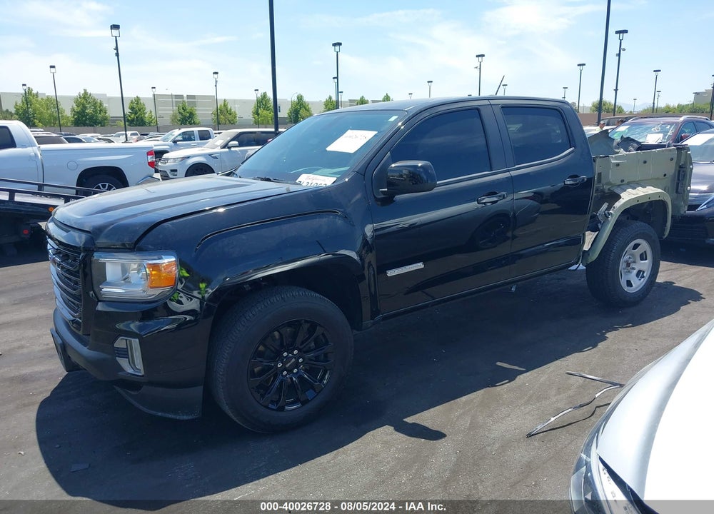 2022 GMC CANYON 2WD SHORT BOX ELEVATION VIN: 1GTG5CEN0N1198473