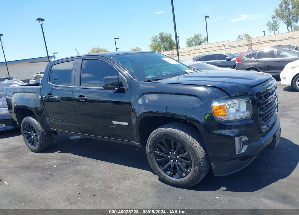 2022 GMC CANYON 2WD SHORT BOX ELEVATION VIN: 1GTG5CEN0N1198473