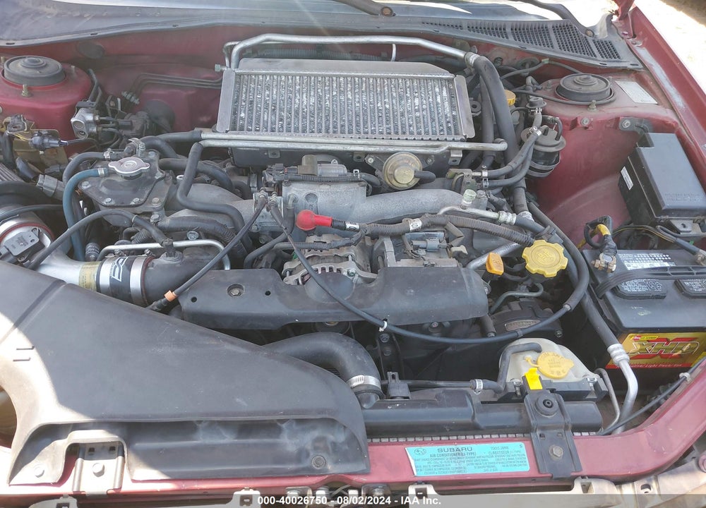 2002 SUBARU IMPREZA WRX VIN: JF1GG29602G833505