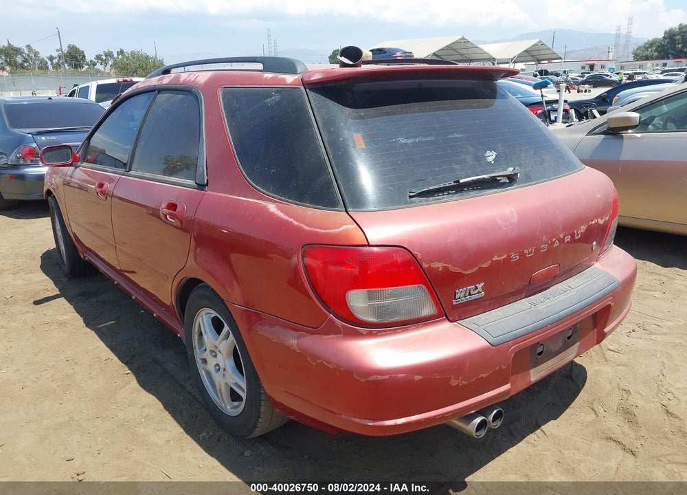2002 SUBARU IMPREZA WRX VIN: JF1GG29602G833505