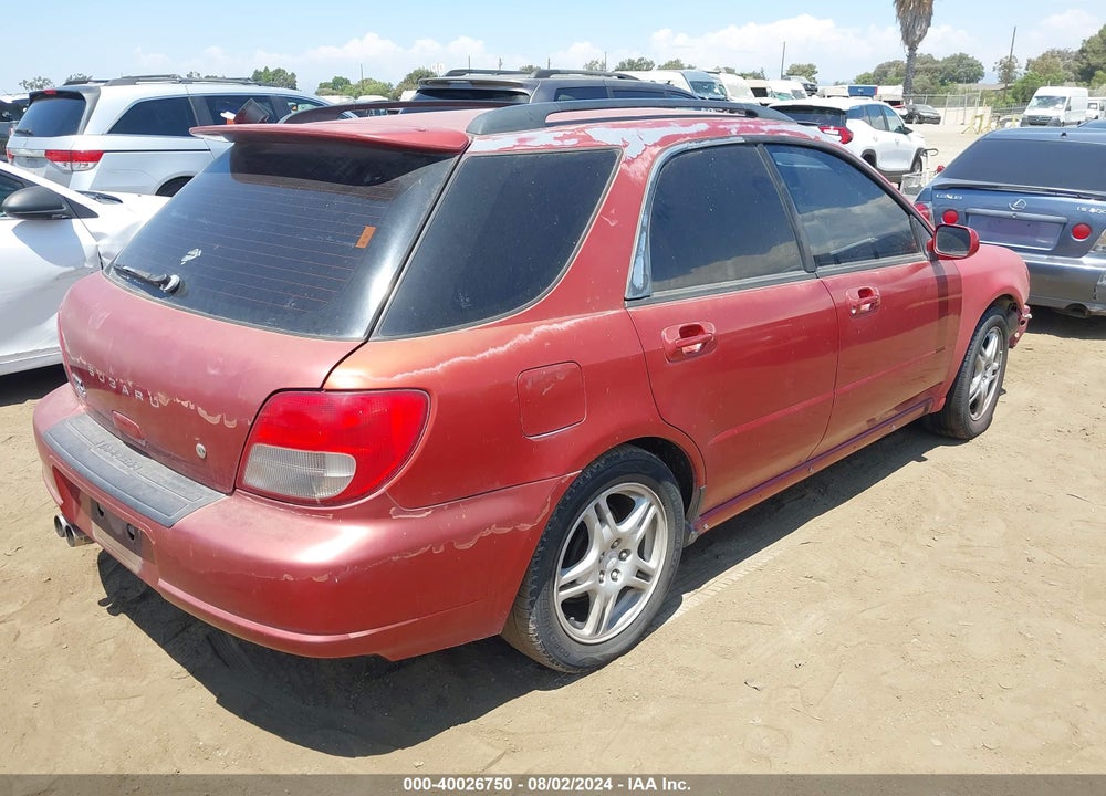 2002 SUBARU IMPREZA WRX VIN: JF1GG29602G833505