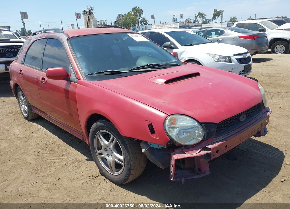 2002 SUBARU IMPREZA WRX VIN: JF1GG29602G833505