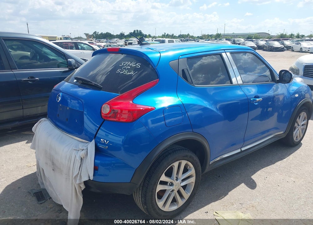 2012 NISSAN JUKE SV VIN: JN8AF5MRXCT101434
