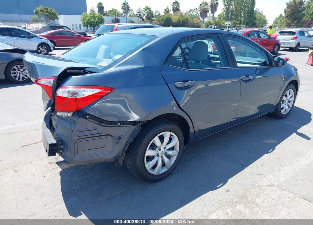 2014 TOYOTA COROLLA LE VIN: 5YFBURHE0EP152021