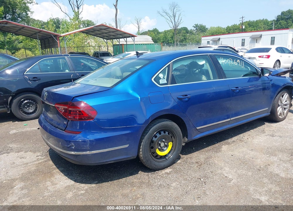 2017 VOLKSWAGEN PASSAT VIN: 1VWGT7A39HC008547