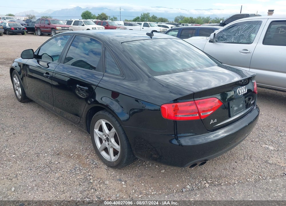 2009 AUDI A4 2.0T PREMIUM VIN: WAUJF78K59N046129