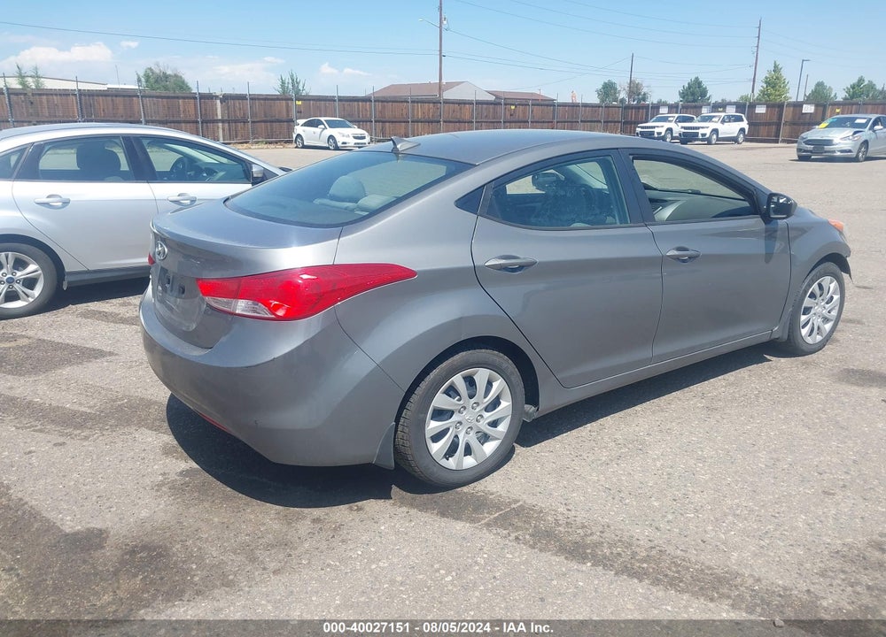 2013 HYUNDAI ELANTRA GLS VIN: 5NPDH4AE5DH172464