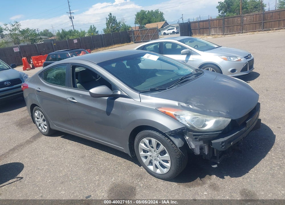 2013 HYUNDAI ELANTRA GLS VIN: 5NPDH4AE5DH172464