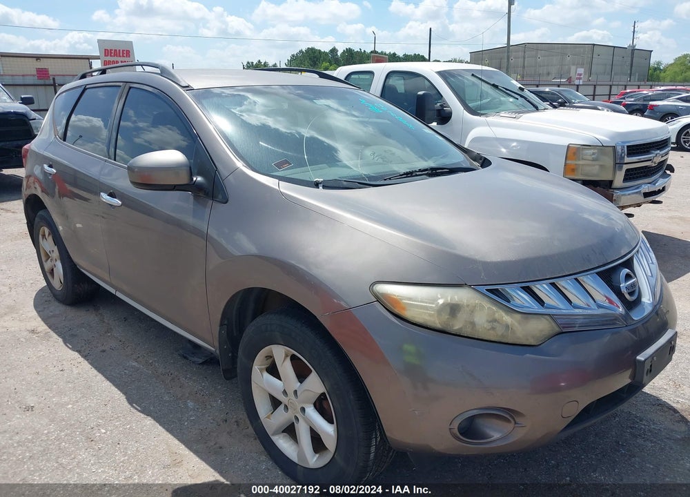 2009 NISSAN MURANO S VIN: JN8AZ18W89W117168