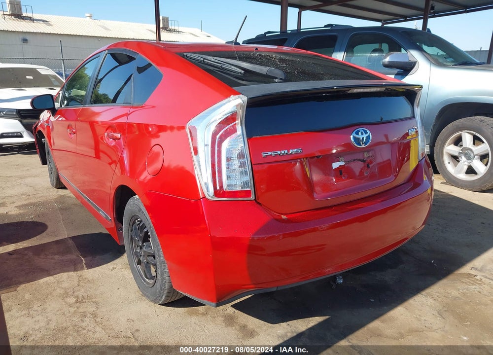 2012 TOYOTA PRIUS THREE VIN: JTDKN3DU0C1569955