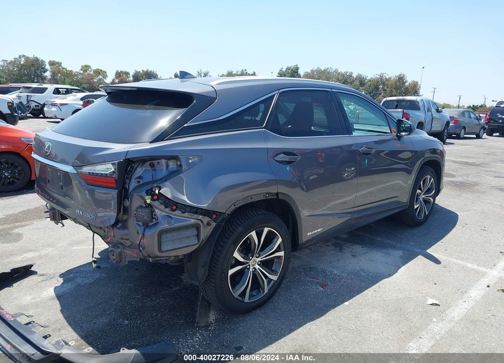 2016 LEXUS RX 450H VIN: 2T2BGMCA4GC002359