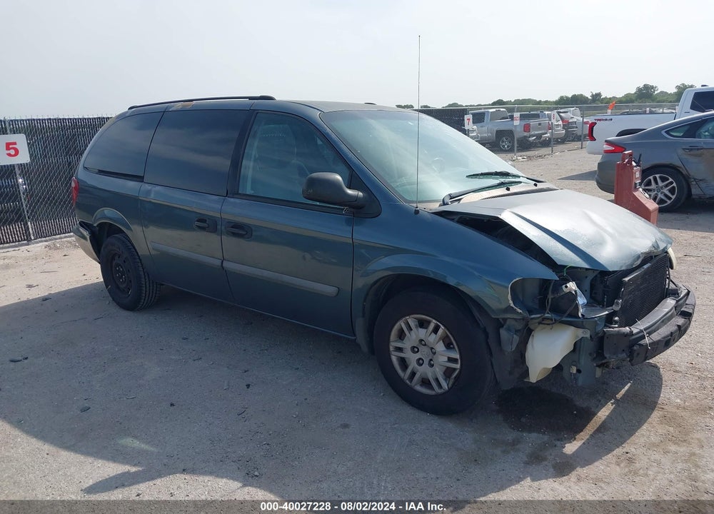 2005 DODGE GRAND CARAVAN SE VIN: 1D4GP24R95B206186