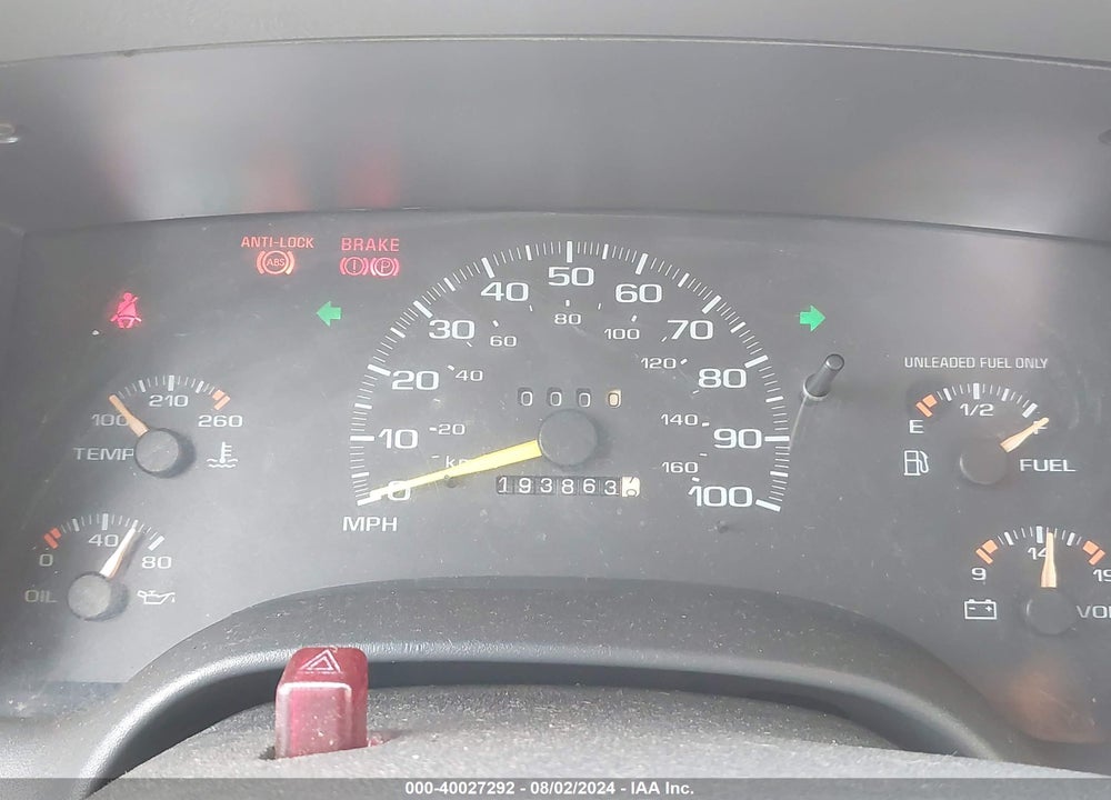 1997 CHEVROLET S-10 LS FLEETSIDE CMI VIN: 1GCCS1945V8111896