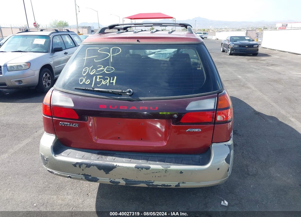 2004 SUBARU OUTBACK VIN: 4S3BH675347606539