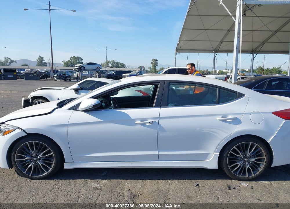 2018 HYUNDAI ELANTRA SPORT VIN: KMHD04LB8JU528123