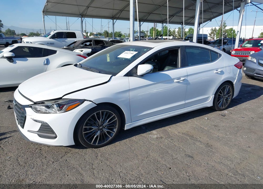 2018 HYUNDAI ELANTRA SPORT VIN: KMHD04LB8JU528123