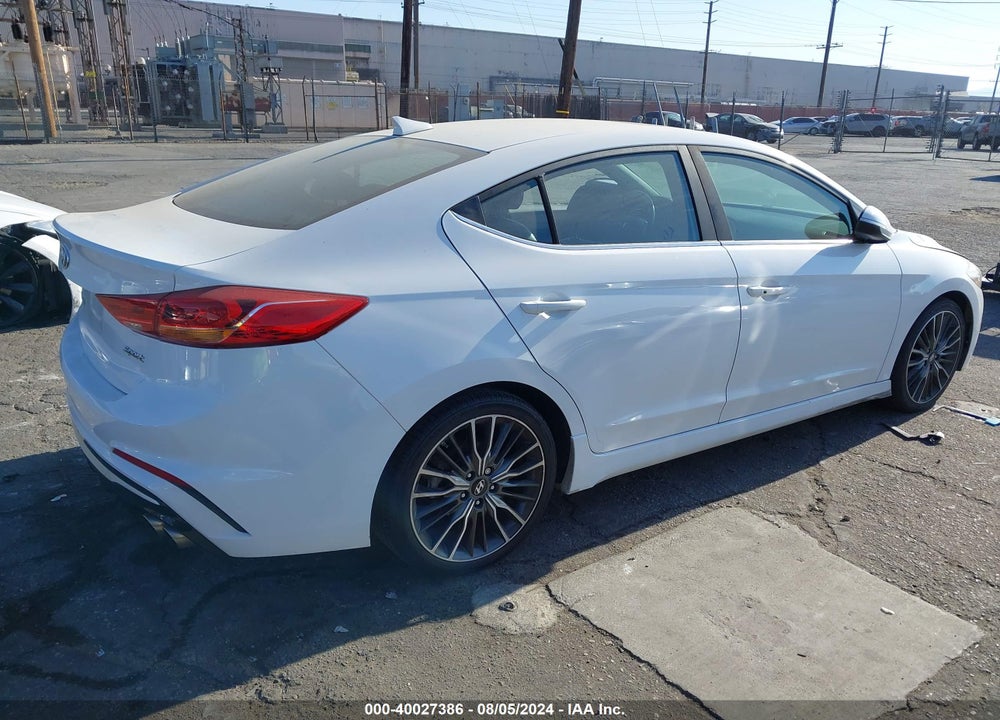 2018 HYUNDAI ELANTRA SPORT VIN: KMHD04LB8JU528123