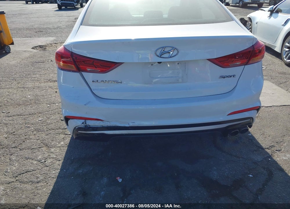 2018 HYUNDAI ELANTRA SPORT VIN: KMHD04LB8JU528123