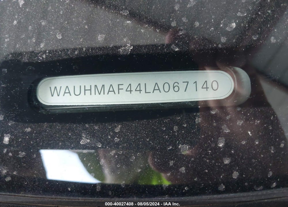 2020 AUDI A4 PREMIUM PLUS 40 TFSI FRONT-WHEEL DRIVE S TRONIC VIN: WAUHMAF44LA067140