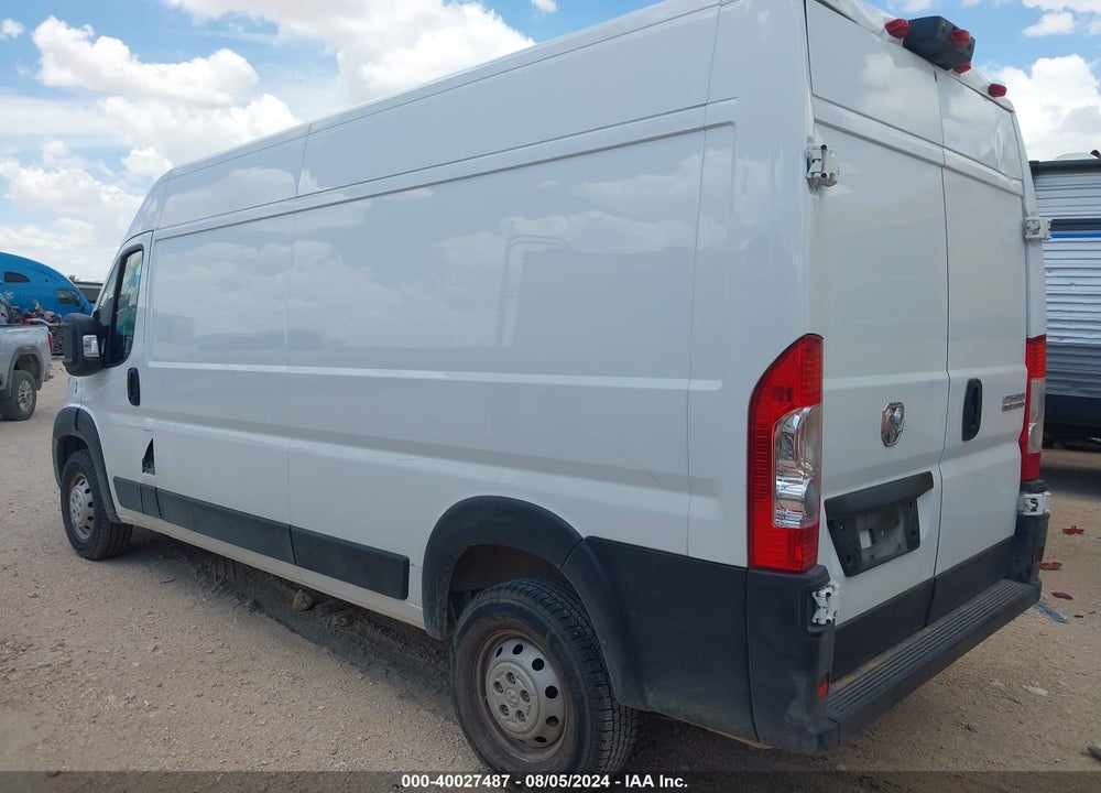 2023 RAM PROMASTER 2500 HIGH ROOF 159 WB VIN: 3C6LRVDG5PE577851
