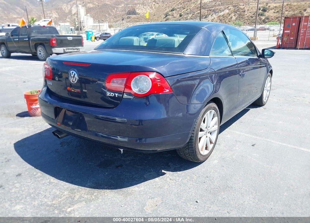 2009 VOLKSWAGEN EOS KOMFORT VIN: WVWBA71F89V001513