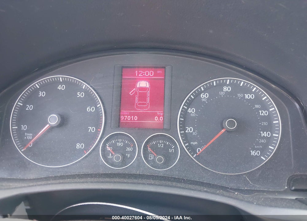 2009 VOLKSWAGEN EOS KOMFORT VIN: WVWBA71F89V001513