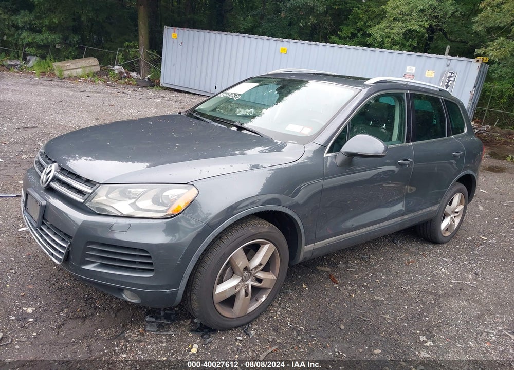 2012 VOLKSWAGEN TOUAREG VR6 LUX VIN: WVGEF9BP9CD011882
