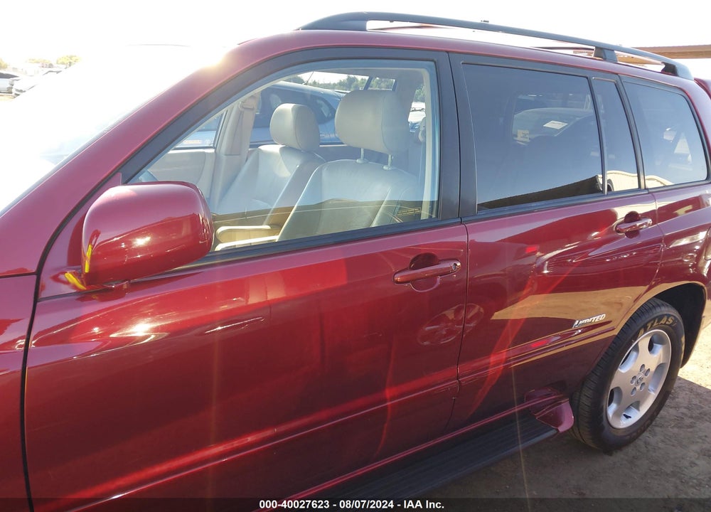 2006 TOYOTA HIGHLANDER LIMITED V6 VIN: JTEEP21A560181928