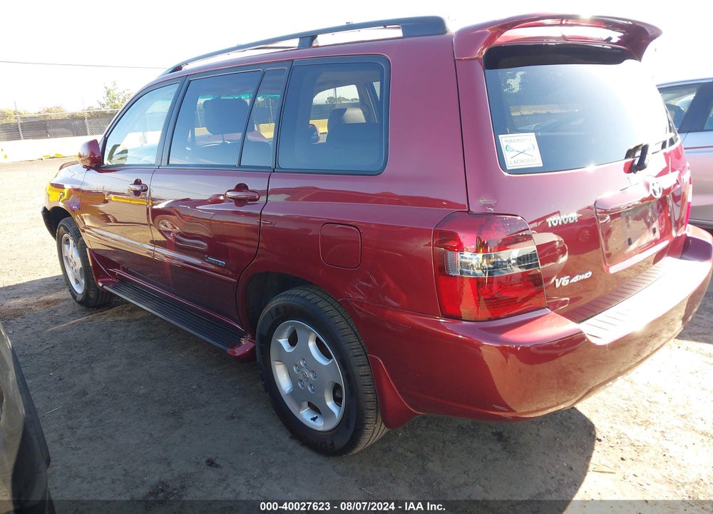 2006 TOYOTA HIGHLANDER LIMITED V6 VIN: JTEEP21A560181928