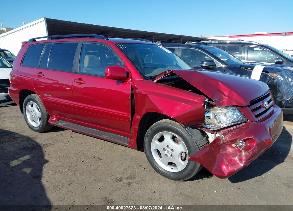 2006 TOYOTA HIGHLANDER LIMITED V6 VIN: JTEEP21A560181928