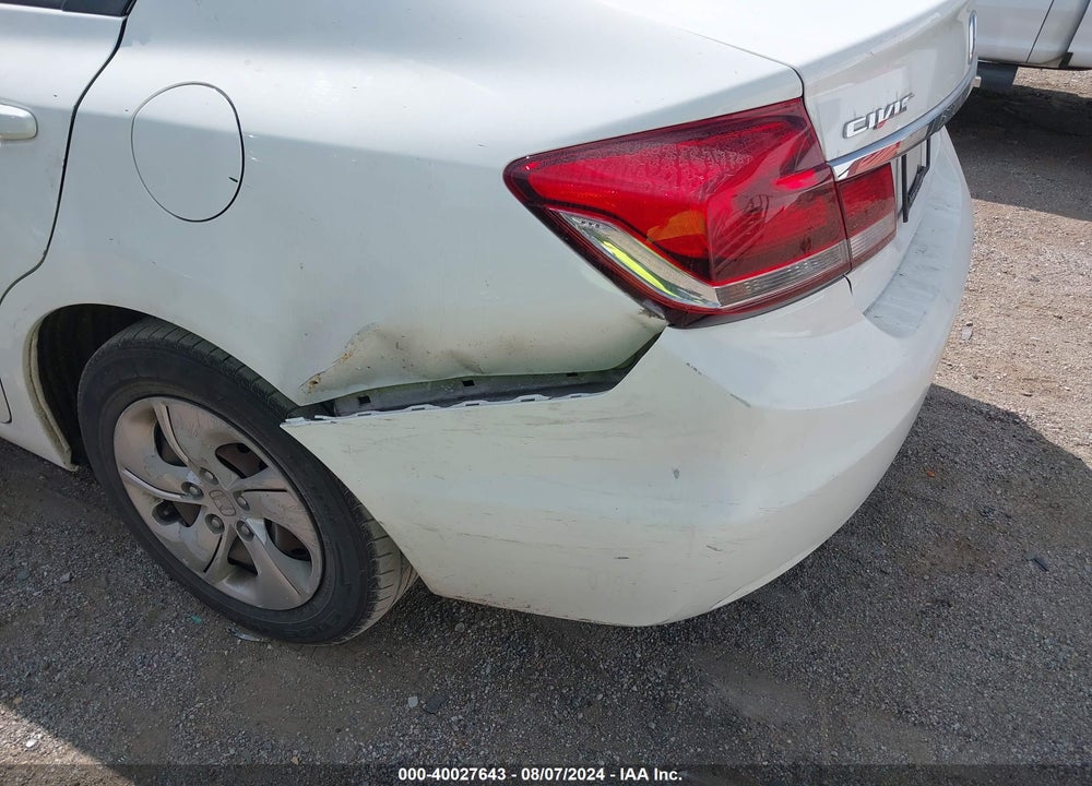 2013 HONDA CIVIC LX VIN: 19XFB2F51DE089657
