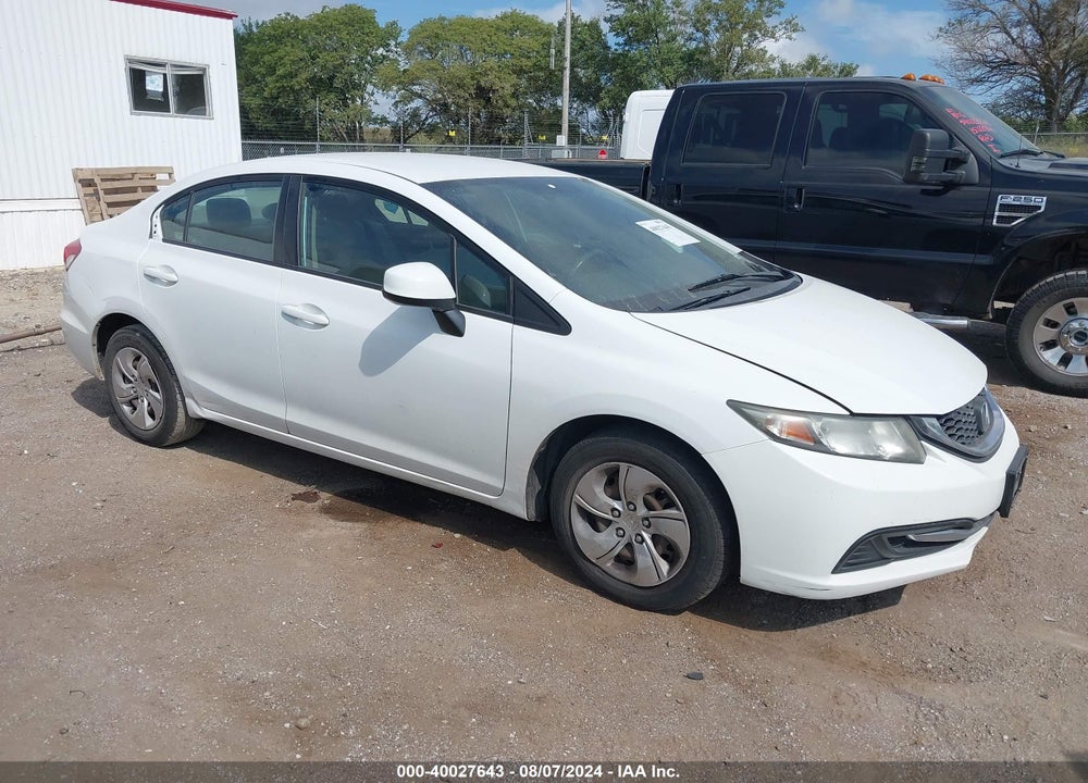 2013 HONDA CIVIC LX VIN: 19XFB2F51DE089657